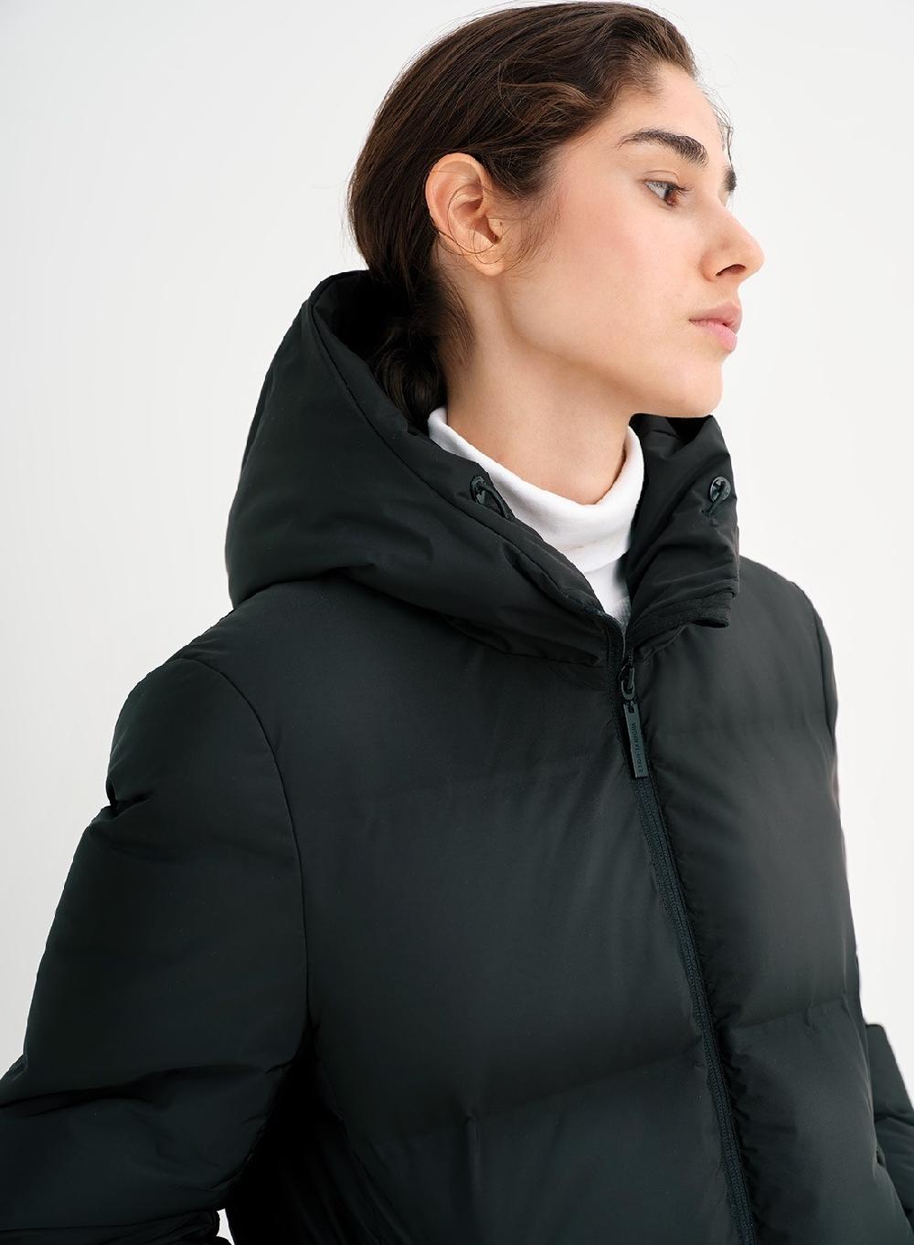 Etiqueta negra Campera corta pluma Rebajas