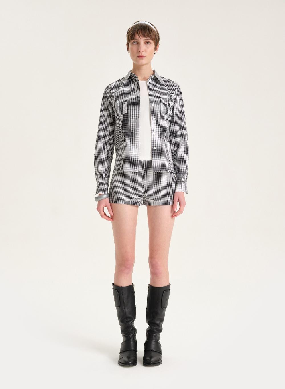 Etiqueta negra Camisa poplin Último día