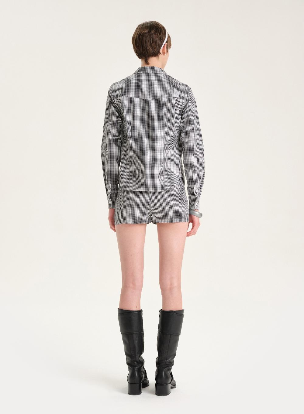 Etiqueta negra Camisa poplin Último día