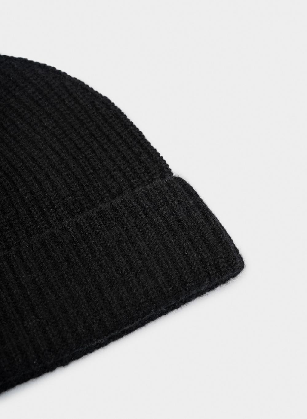 Etiqueta negra Gorro tejido Envío internacional gratuito