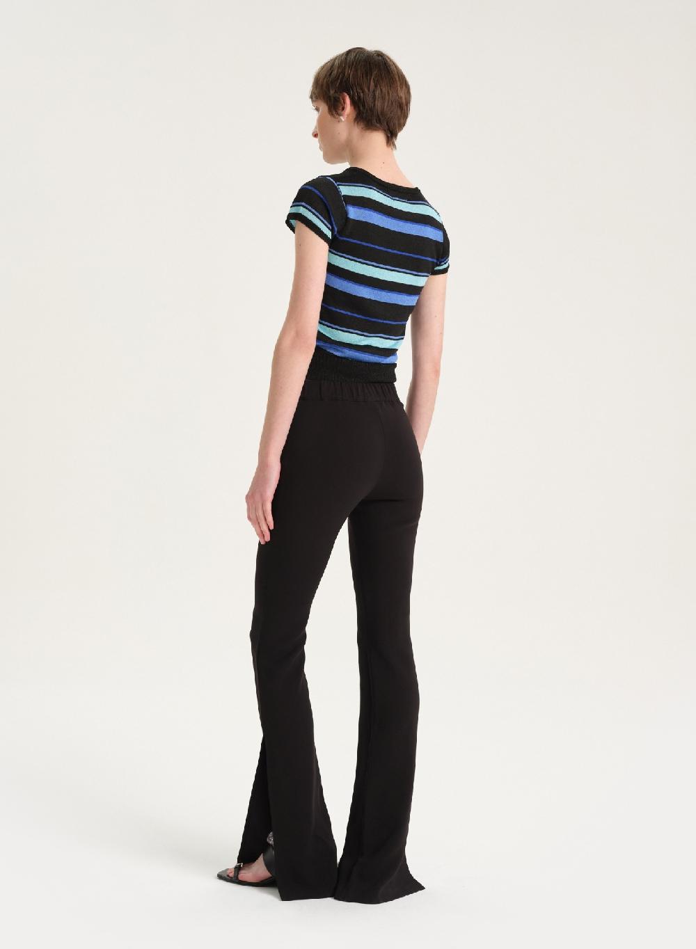 Etiqueta negra Pantalon viscosa Oferta exclusiva