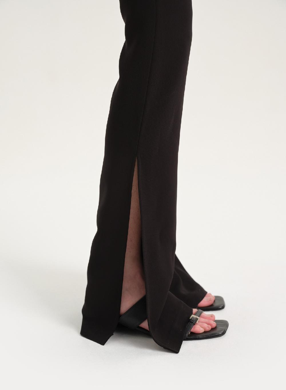 Etiqueta negra Pantalon viscosa Oferta exclusiva