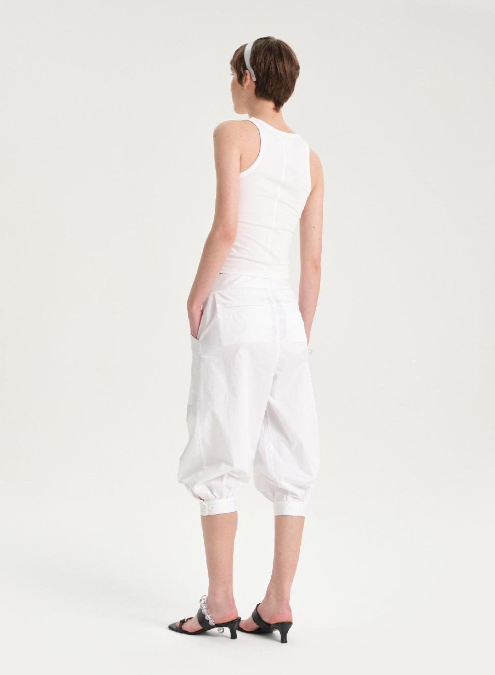 Etiqueta negra Pantalon balloon poplin Grandes ahorros