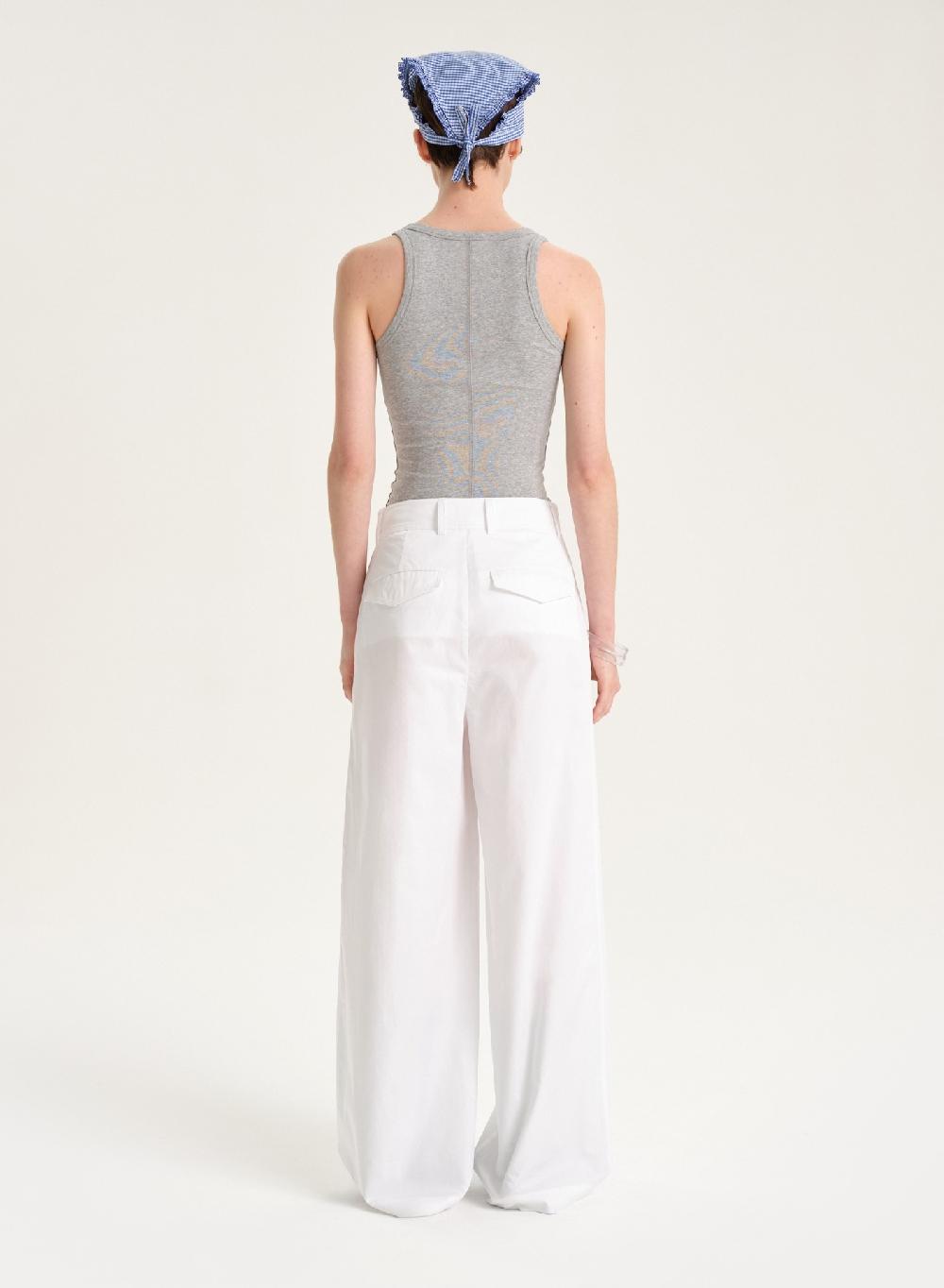 Etiqueta negra Pantalon poplin Devoluciones gratuitas