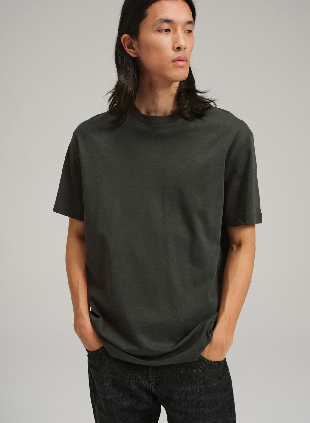 Etiqueta negra Remera cuello redondo boxy luxury touch Últimos 3 días