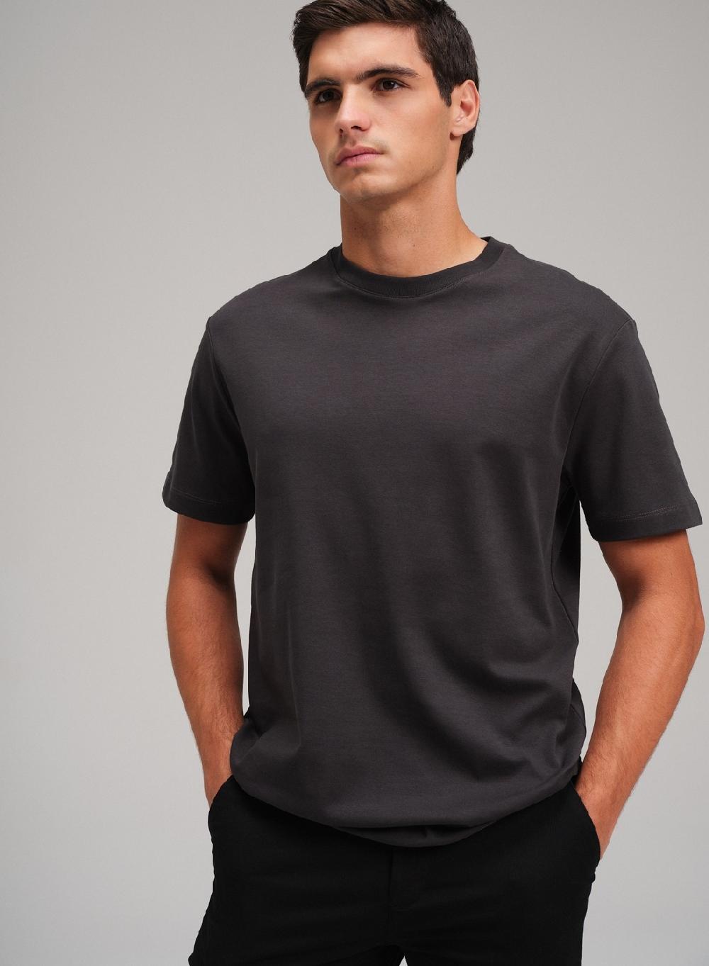 Etiqueta negra Remera cuello redondo boxy luxury touch COMPRAR AHORA