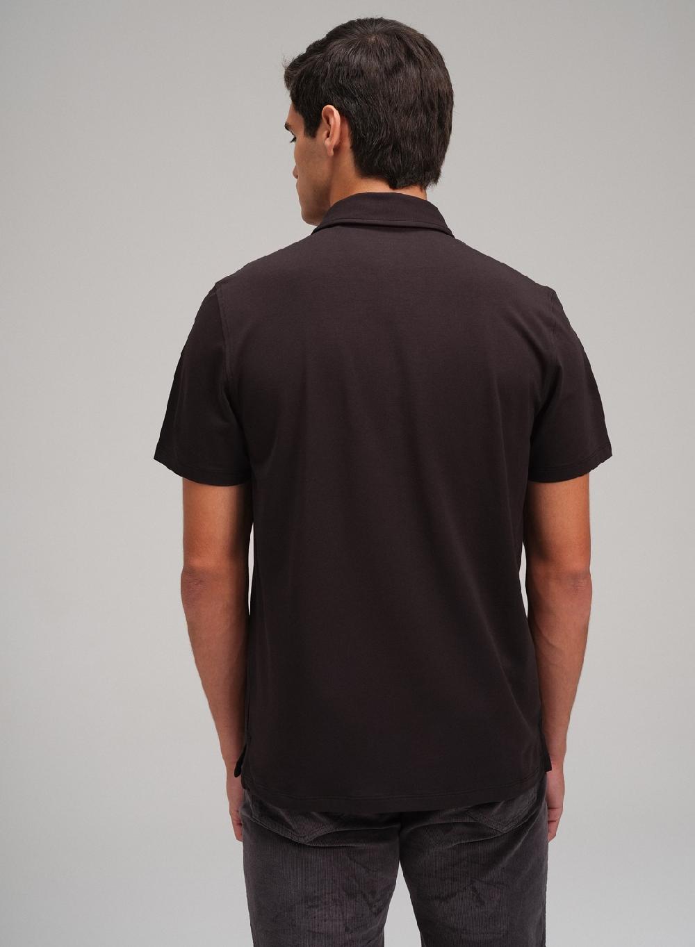 Etiqueta negra Chomba algodon spandex Tienda de fábrica