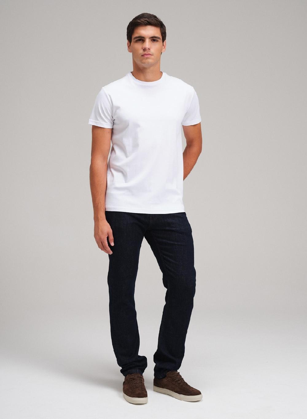 Etiqueta negra Remera cuello U liquid cotton Oferta especial de fábrica