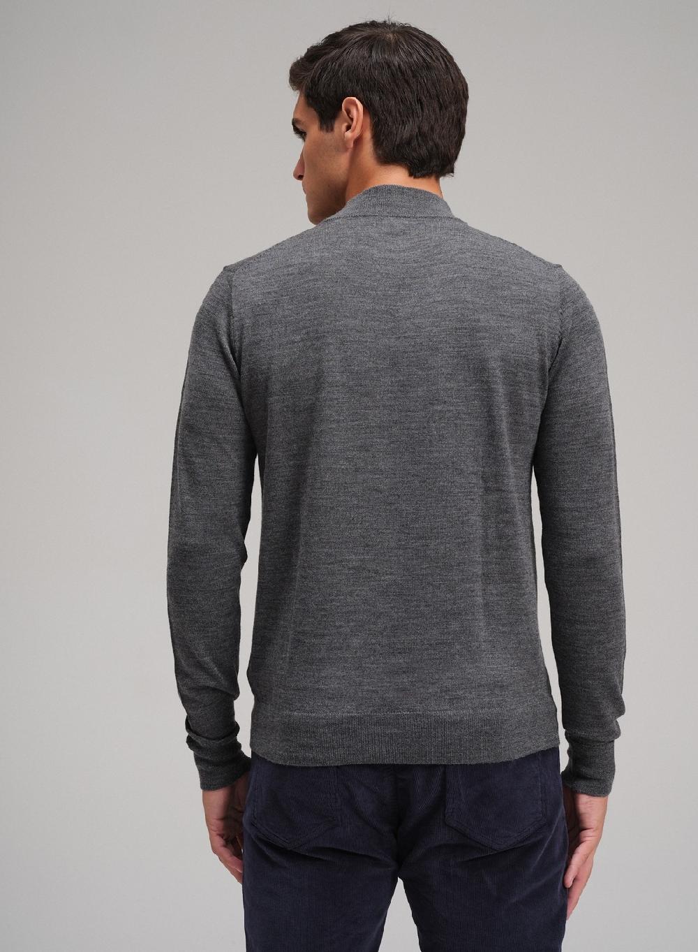 Etiqueta negra Media polera merino Rebajas de fin de temporada