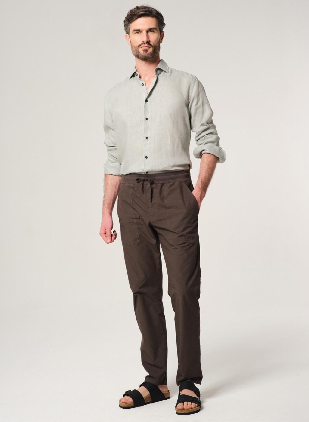 Etiqueta negra PANTALON PAPER TOUCH GARMENT DYE Outlet online
