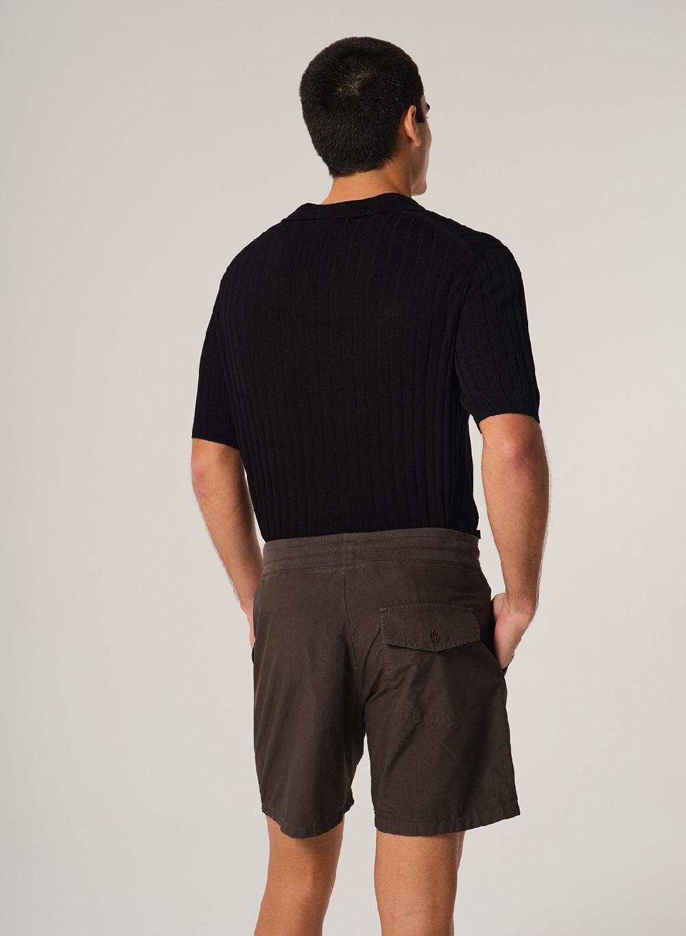 Etiqueta negra SHORT PAPER TOUCH GARMENT DYE Ofertas