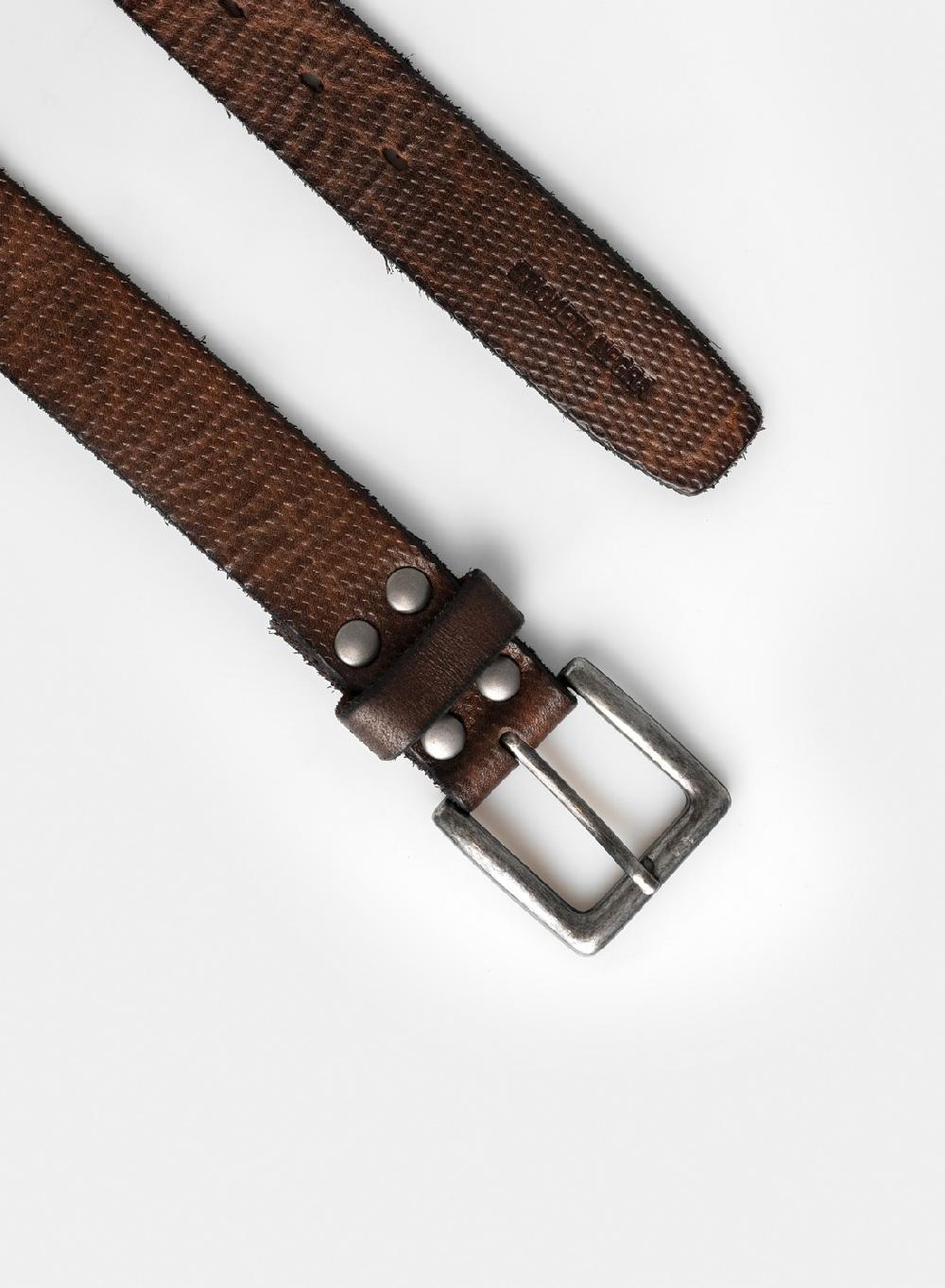 Etiqueta negra CINTURON VINTAGE LONJA GRABADO Gran oferta