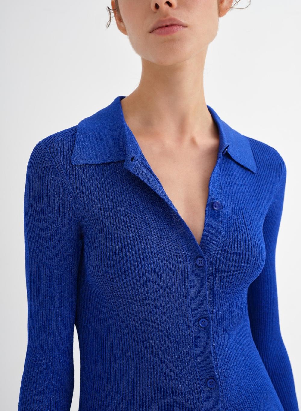 Etiqueta negra Camisa tejida lurex Solo hoy