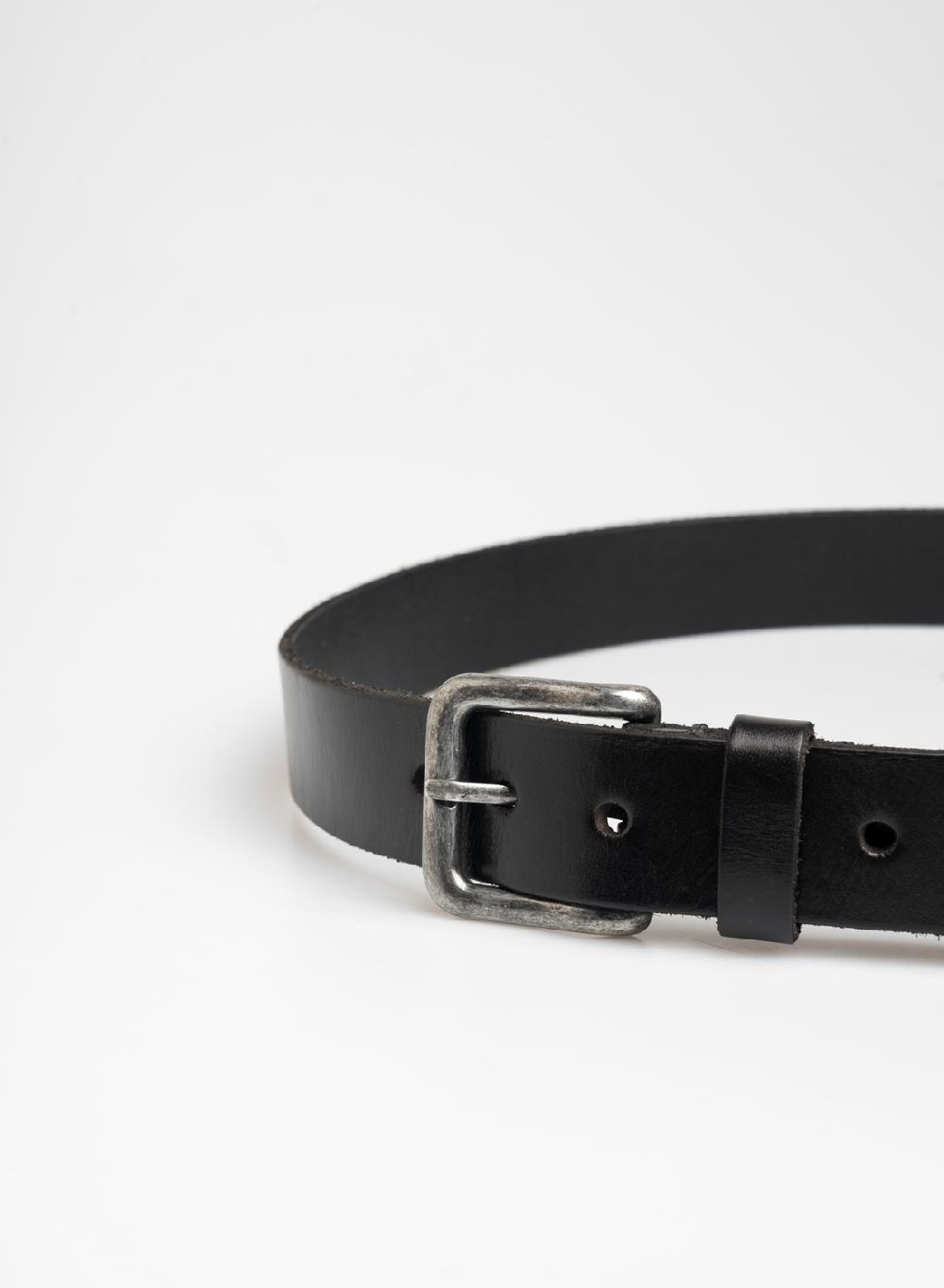 Etiqueta negra Cinturon vintage hebilla plata Descuentos del mes