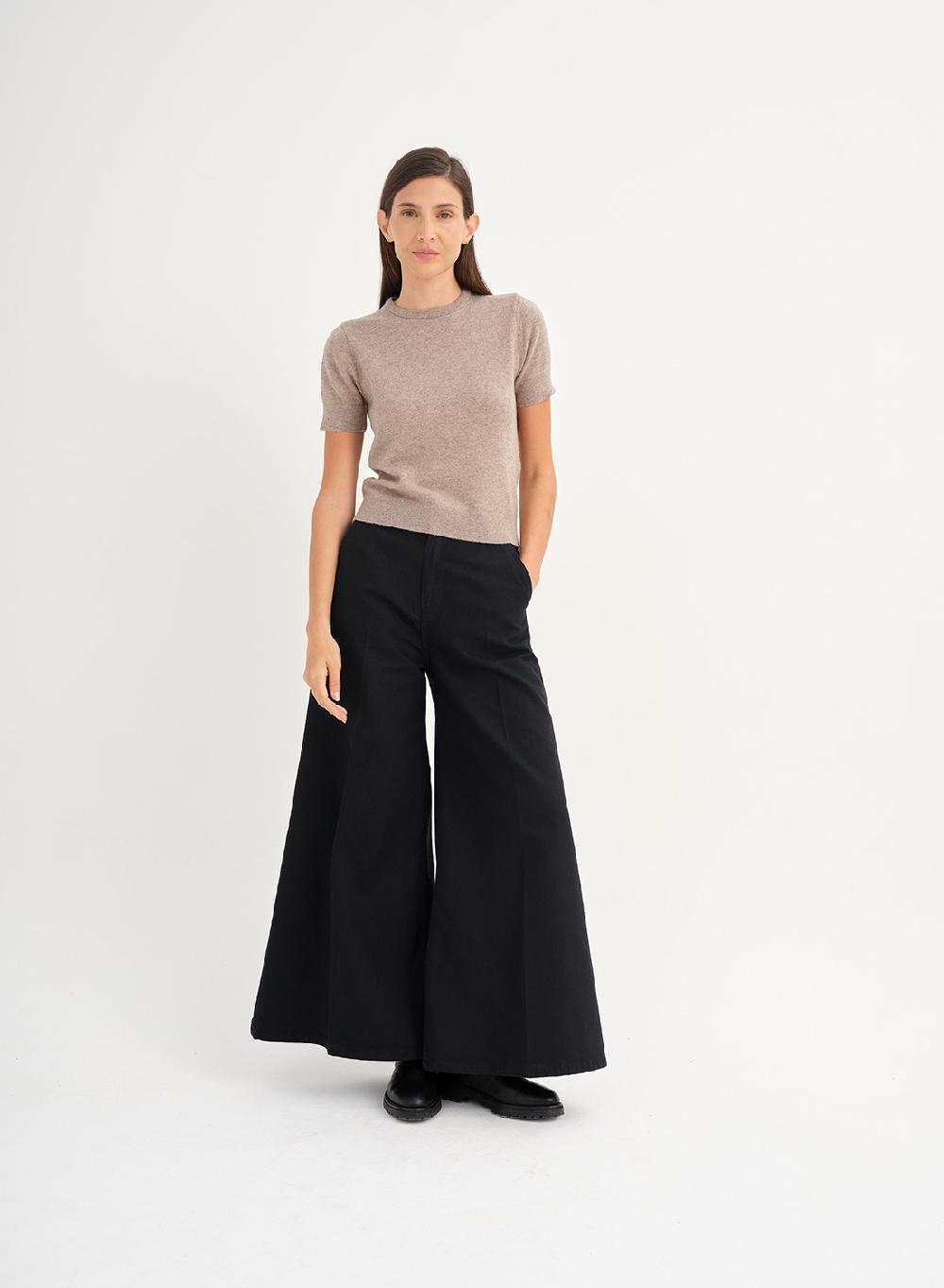 Etiqueta negra Remera tejida lana cashmere Ofertas especiales