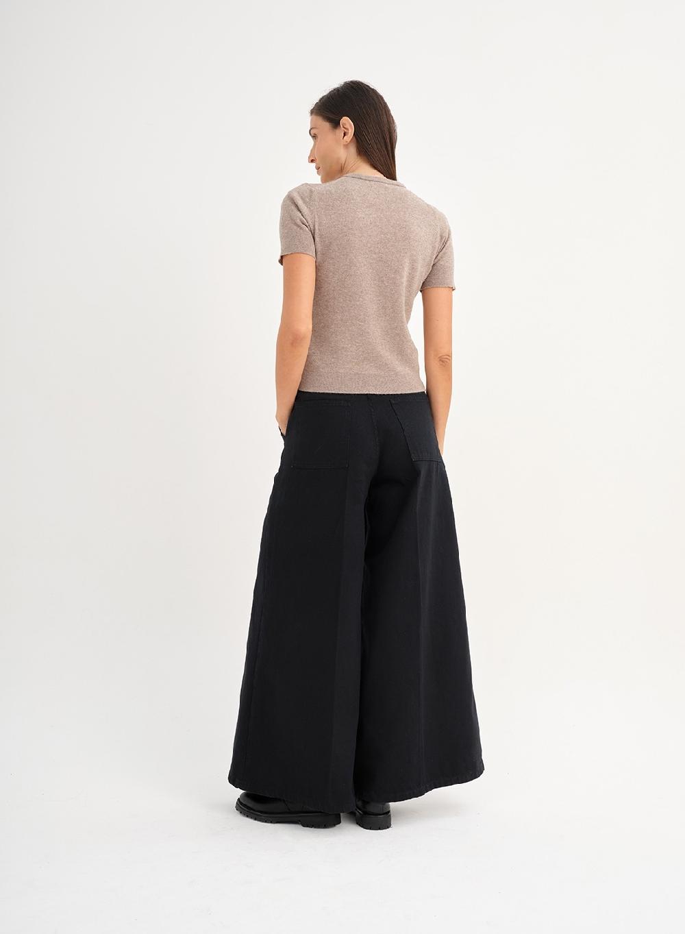 Etiqueta negra Remera tejida lana cashmere Ofertas especiales