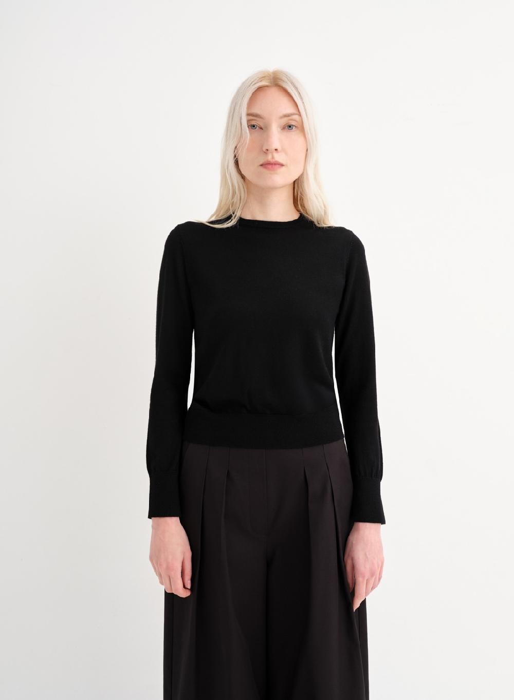 Etiqueta negra Sweater clasico merino Devoluciones gratuitas
