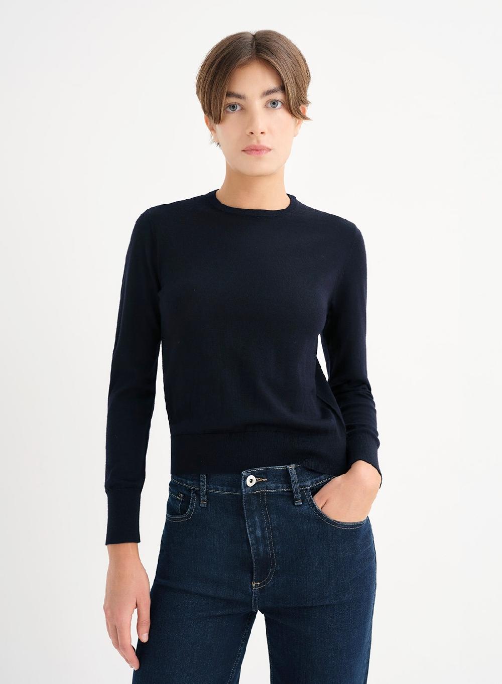 Etiqueta negra Sweater clasico merino En línea