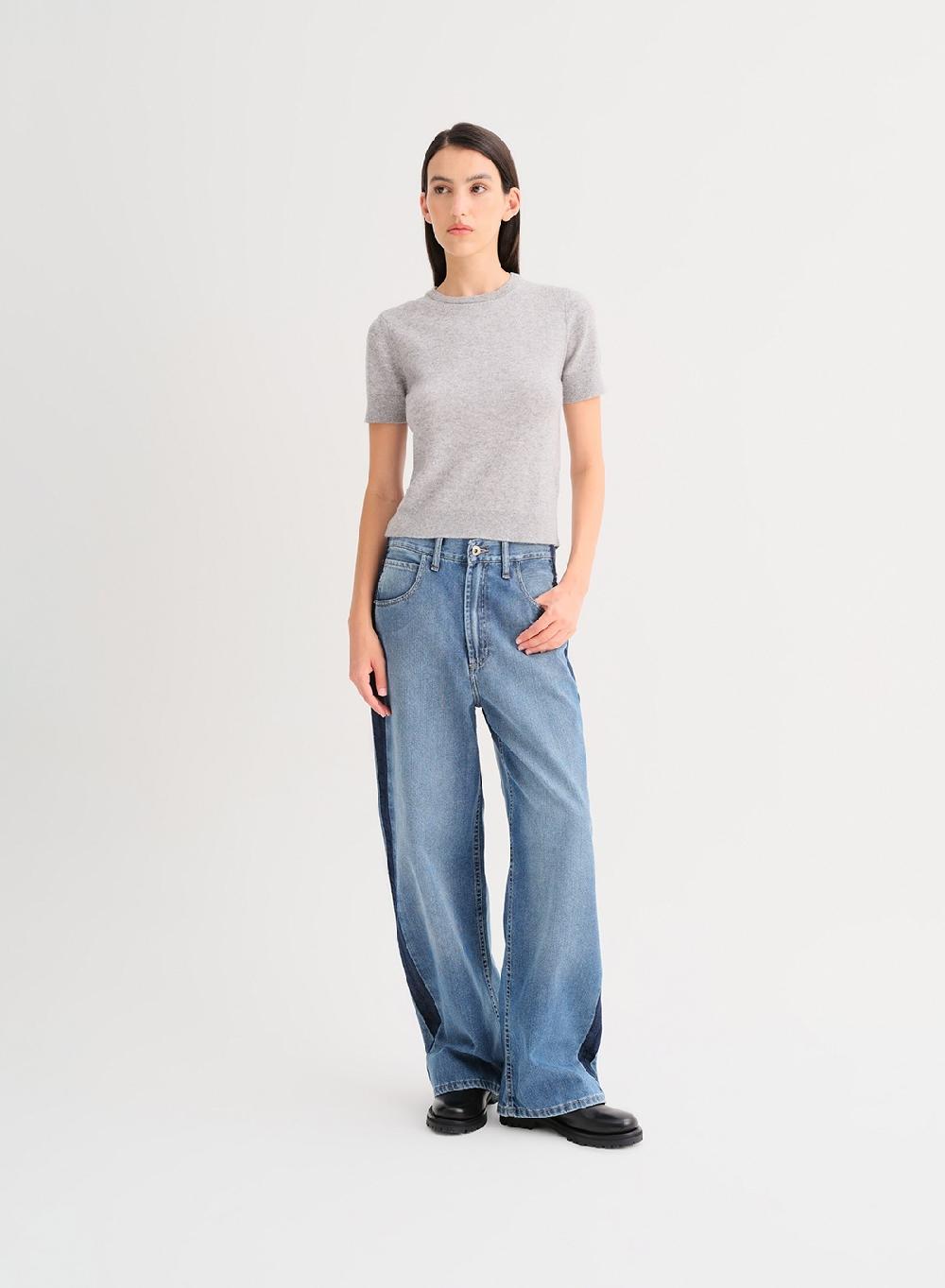 Etiqueta negra Remera tejida lana cashmere