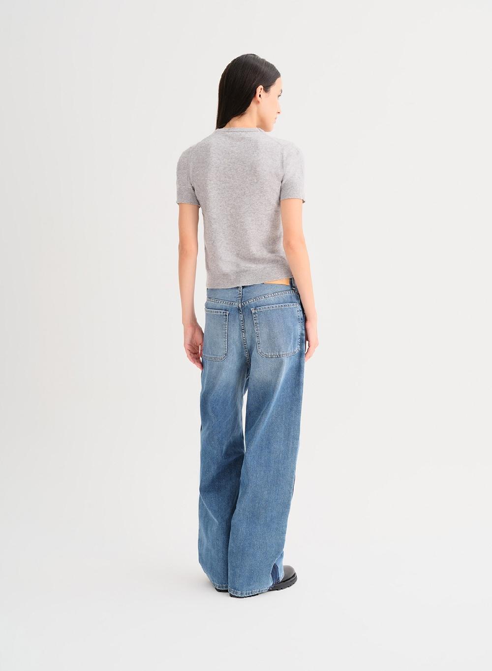 Etiqueta negra Remera tejida lana cashmere Rebajas
