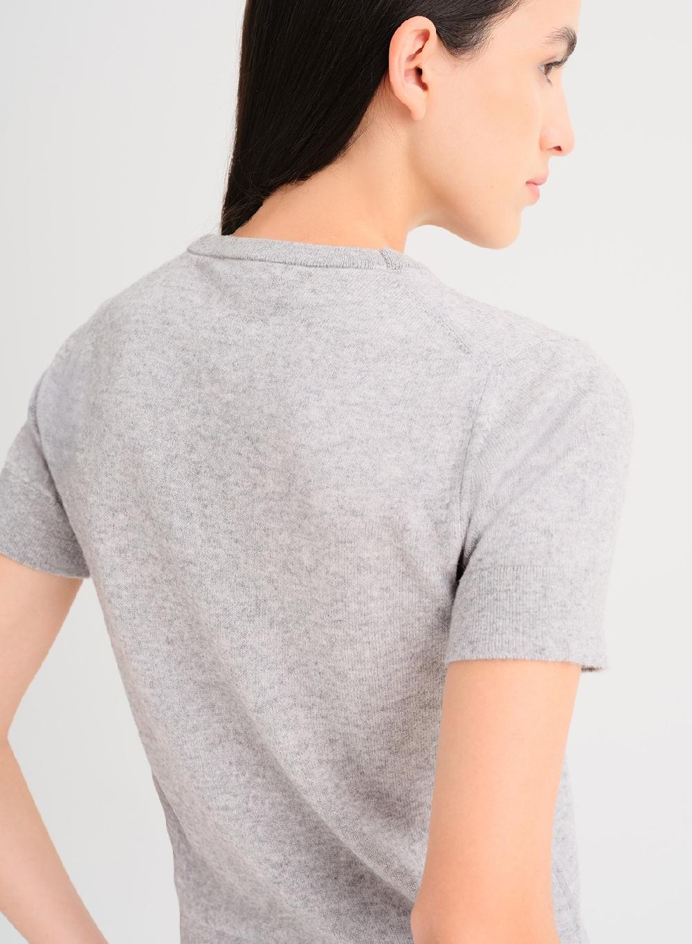 Etiqueta negra Remera tejida lana cashmere Rebajas