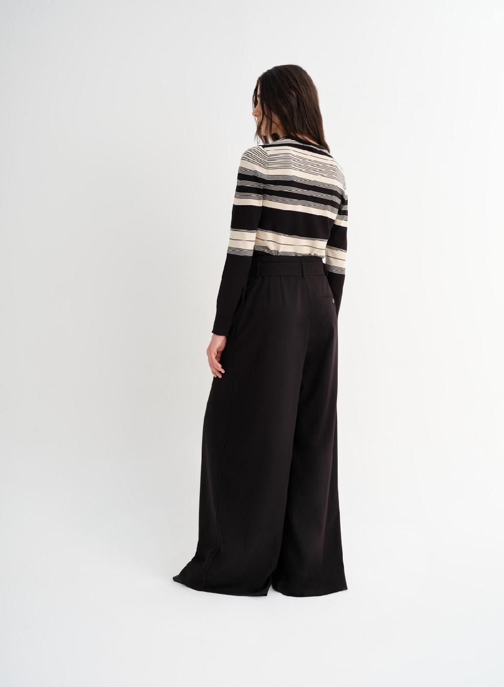 Etiqueta negra Pantalon cinturon formal Oferta especial