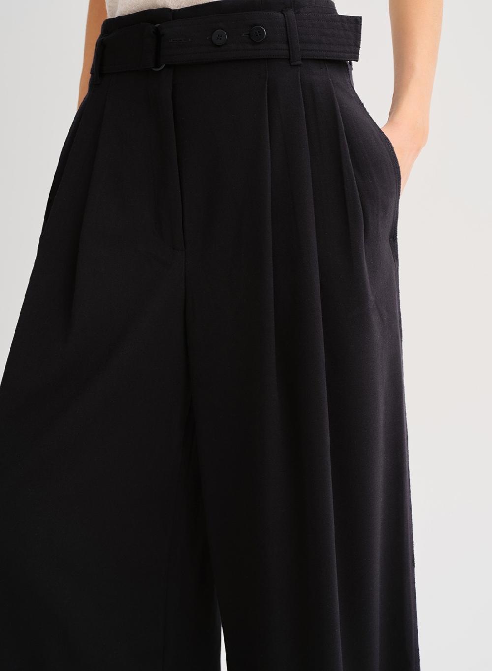Etiqueta negra Pantalon cinturon formal Envío gratis