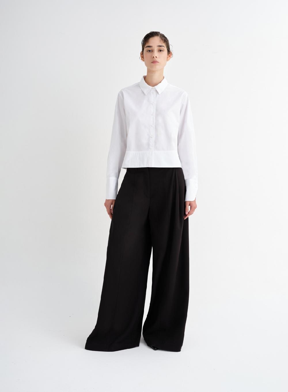 Etiqueta negra Pantalon ancho formal Últimos 3 días