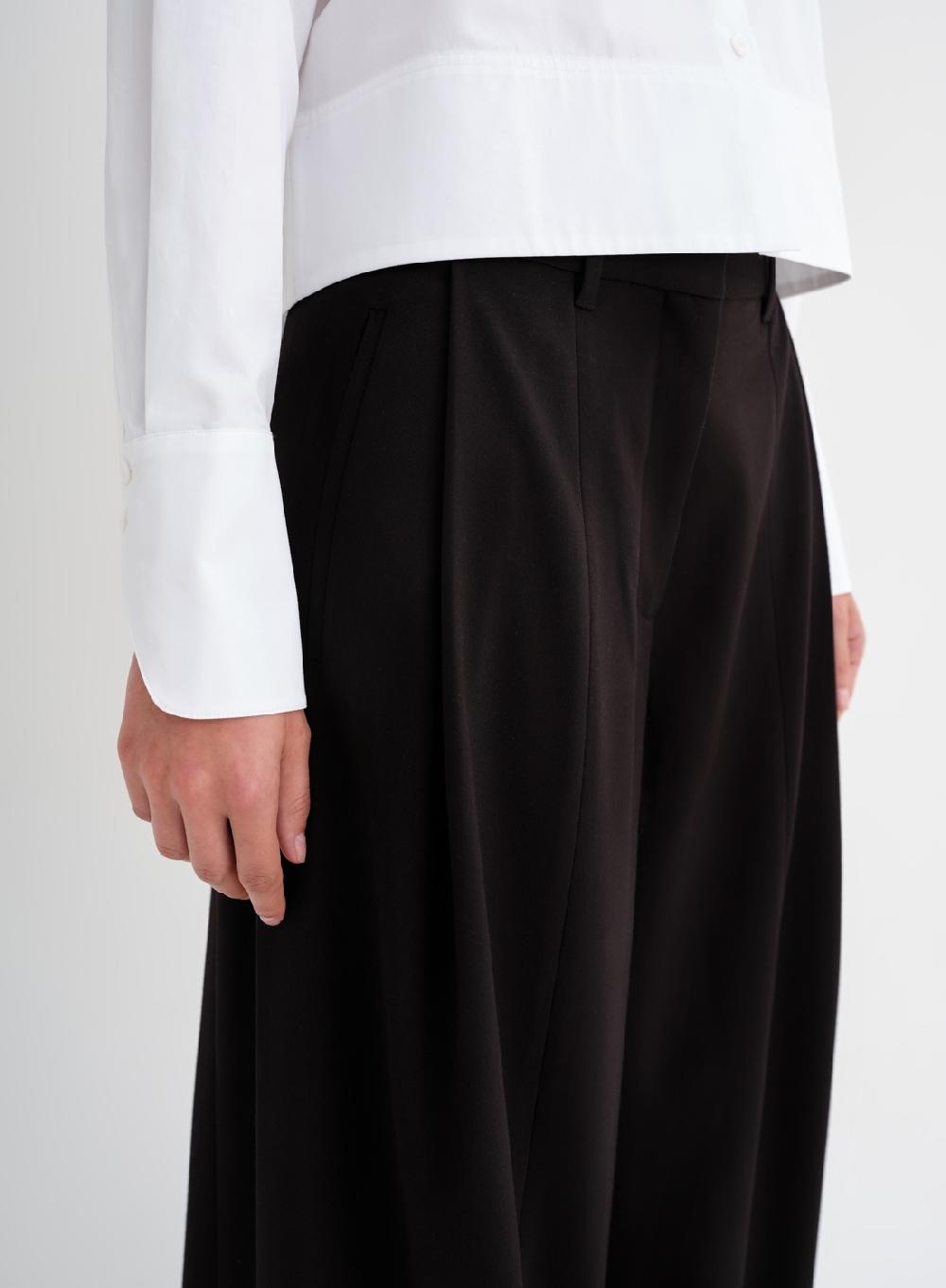 Etiqueta negra Pantalon ancho formal Últimos 3 días