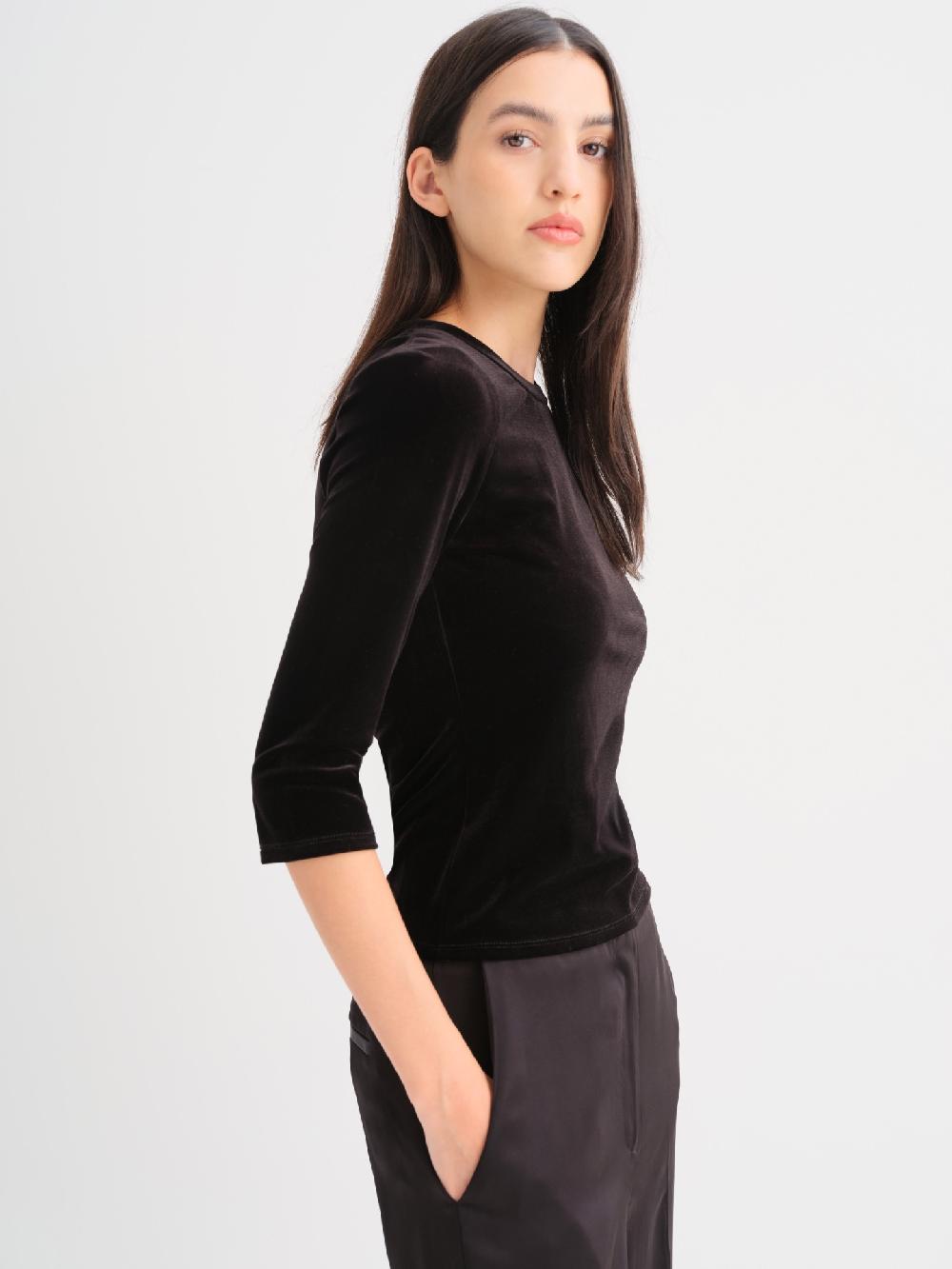 Etiqueta negra Remera terciopelo spandex Solo queda un día