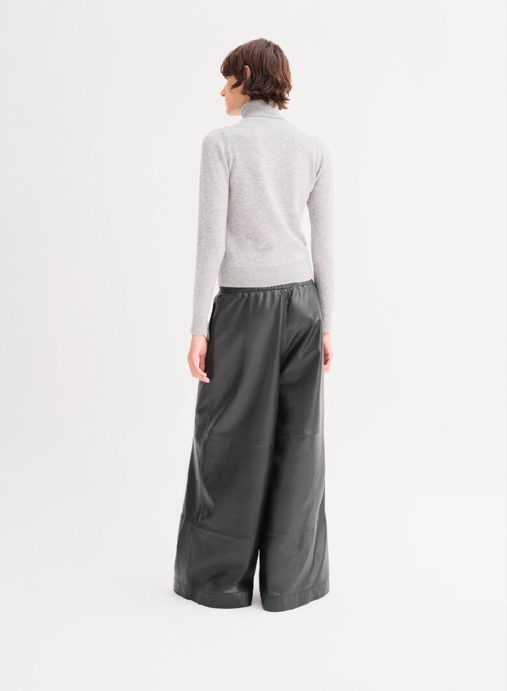 Etiqueta negra Polera tejida lana cashmere Última moda
