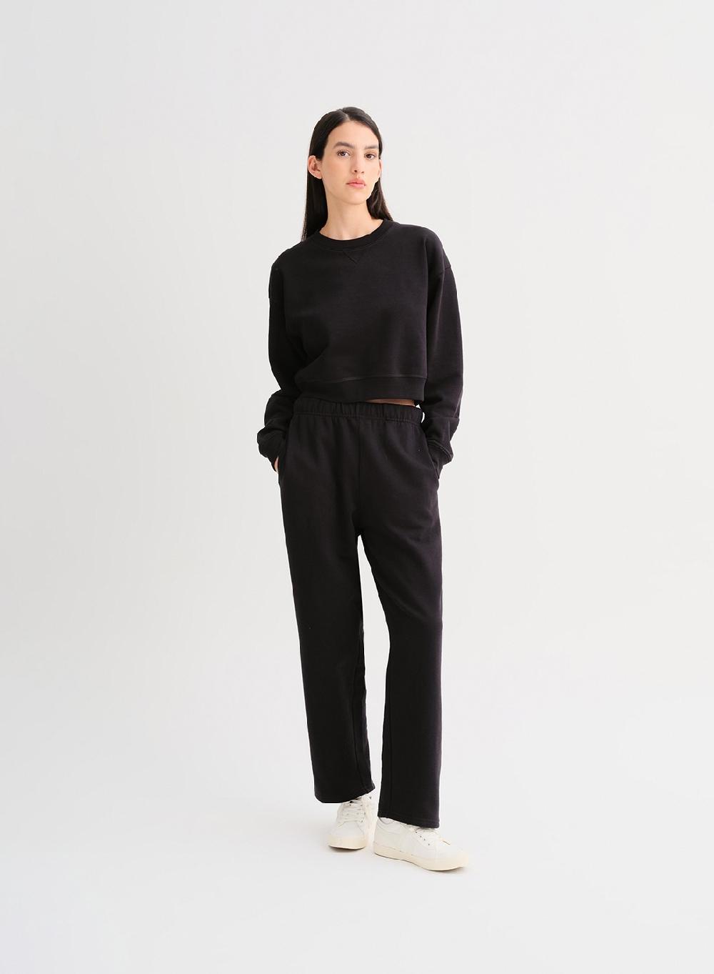 Etiqueta negra Pantalon french terry Liquidación