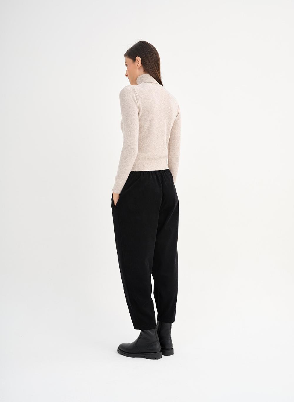 Etiqueta negra Babucha combinada corderoy Rebajas online