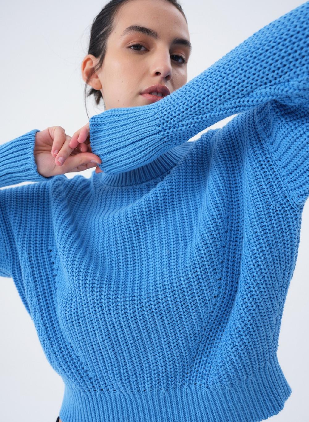 Etiqueta negra Sweater punto ingles algodon Grandes descuentos