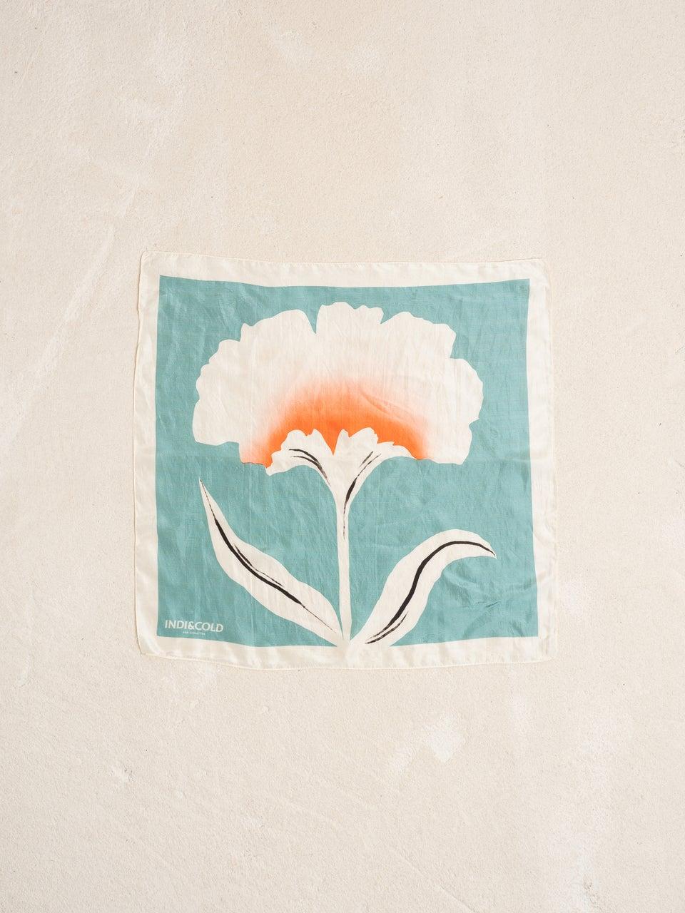 Indi & cold PAÑUELO SEDA FLOR Ahorra y exporta
