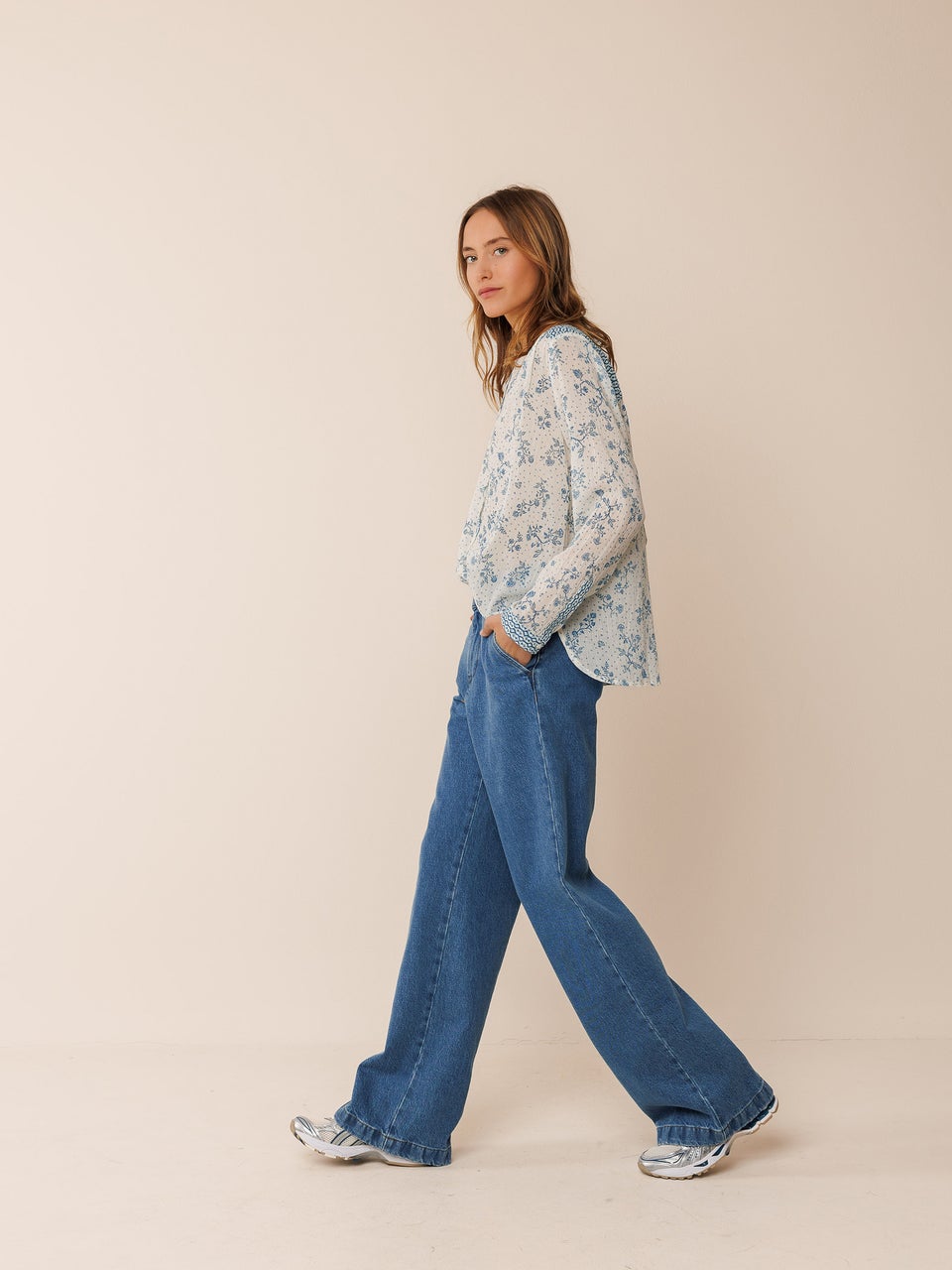 Indi & cold PANTALÓN CHINO WIDE LEG Ofertas de temporada