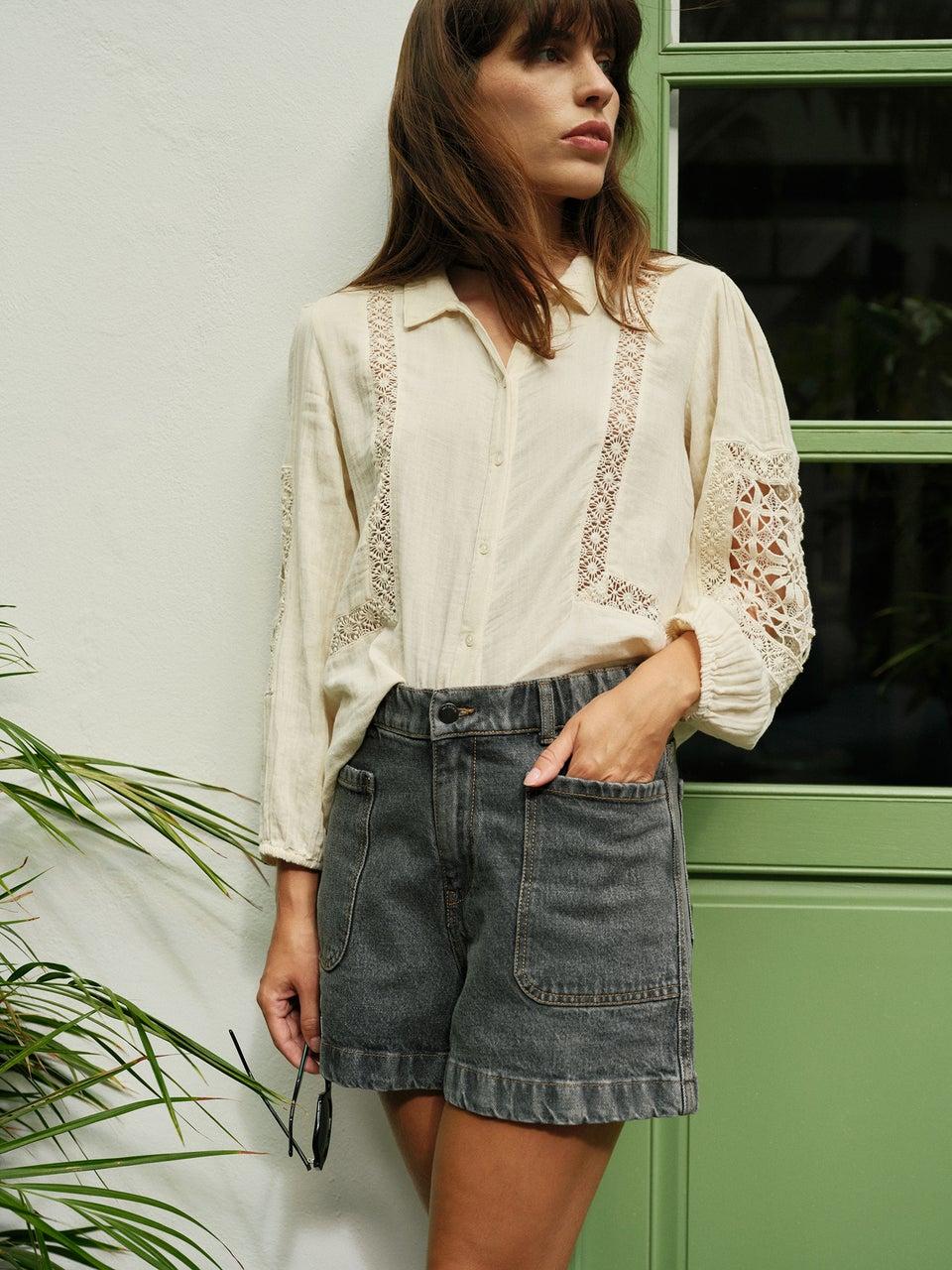 Indi & cold CAMISA DOBLE GASA Ofertas especiales