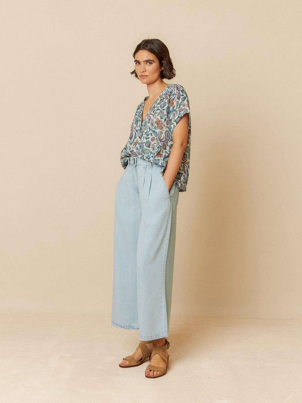 Indi & cold CAMISA CROP PASLEY Tienda