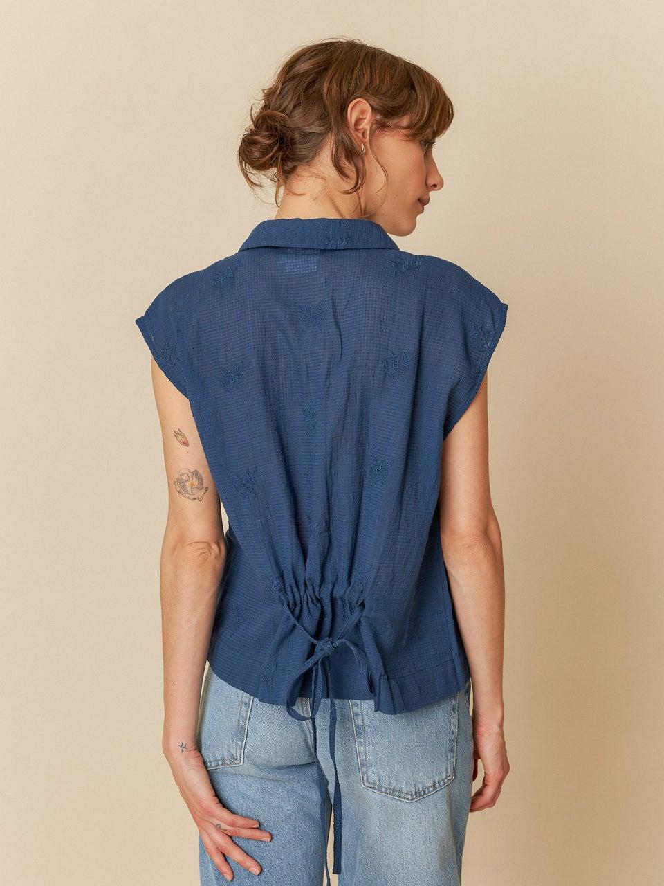 Indi & cold CAMISA BORDADA ALGODÓN Precios de Black Friday