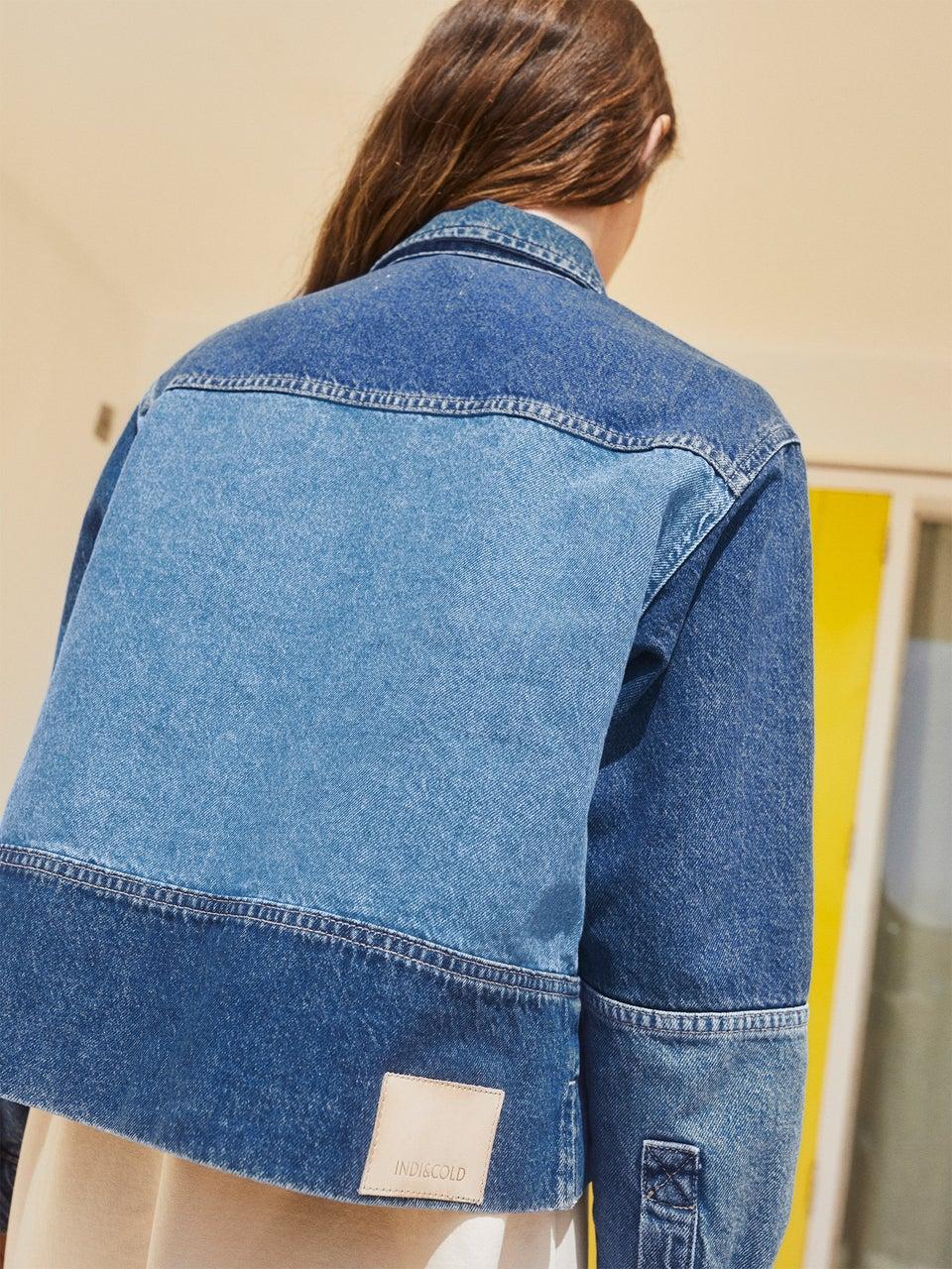 Indi & cold CAZADORA PATCH BICOLOR En oferta