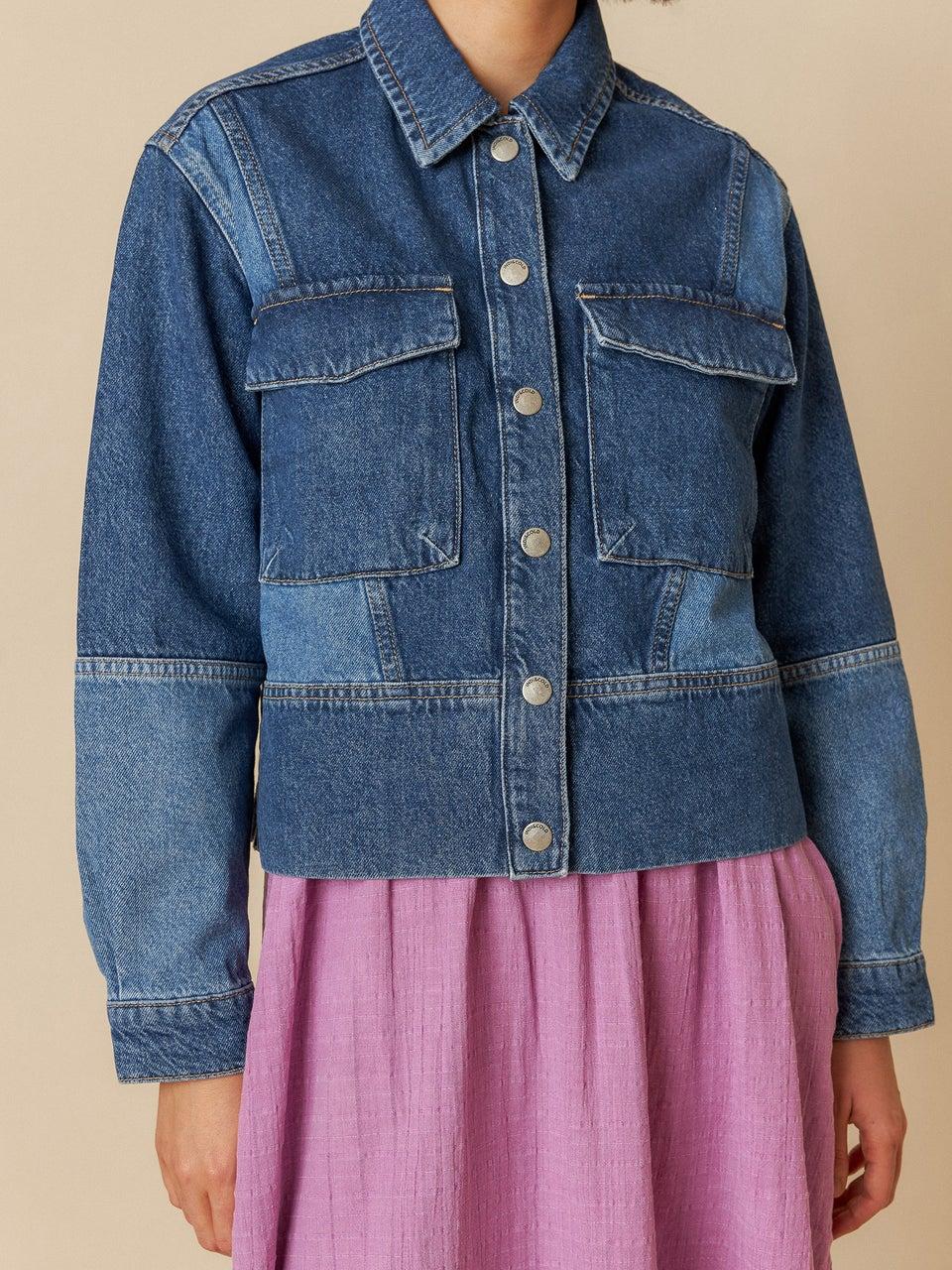 Indi & cold CAZADORA PATCH BICOLOR En oferta