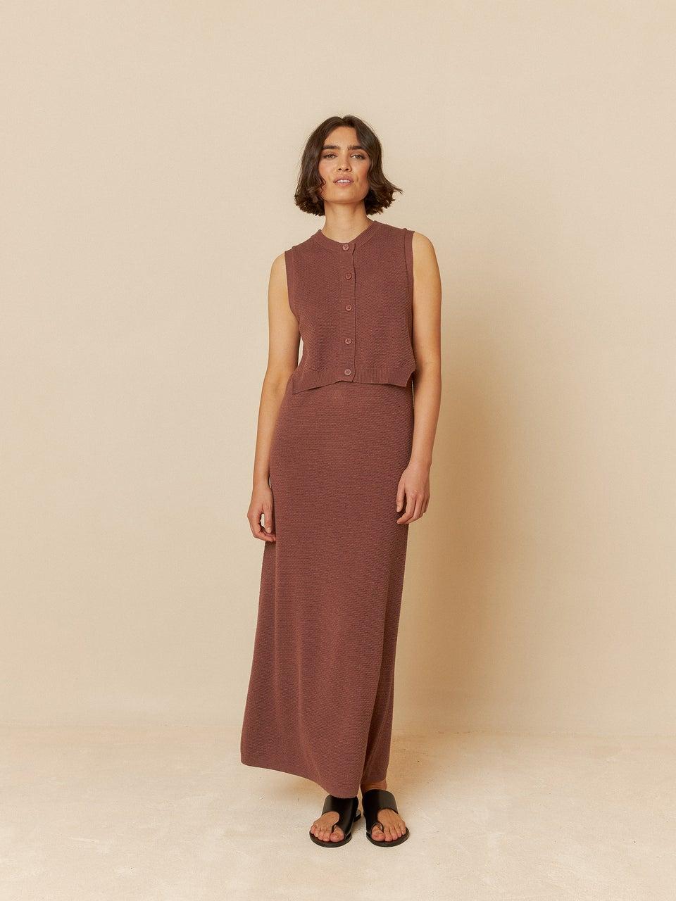 Indi & cold VESTIDO PUNTO DE ARROZ Ofertas de temporada