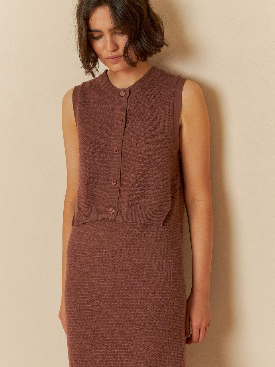 Indi & cold VESTIDO PUNTO DE ARROZ Ofertas de temporada