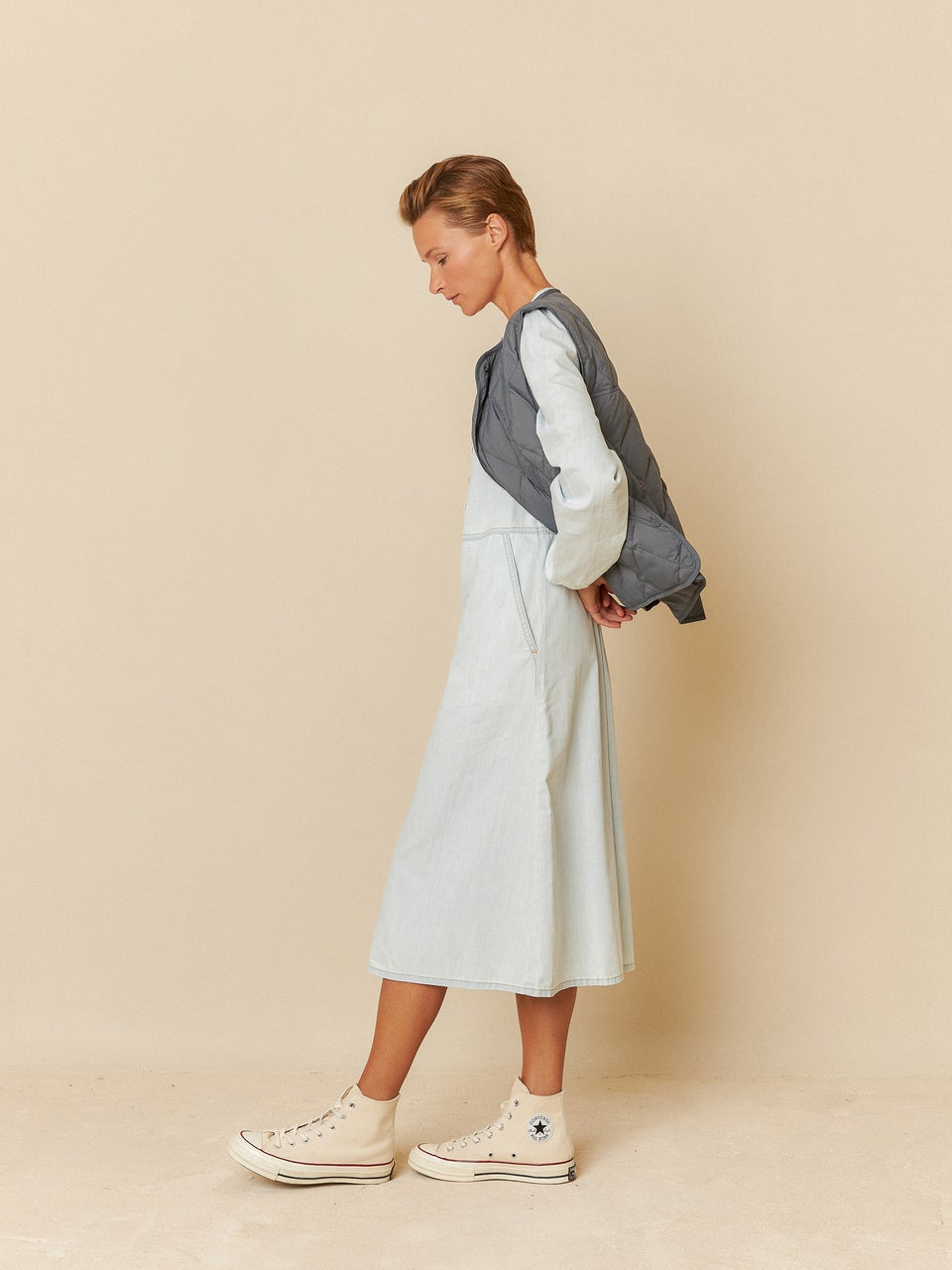 Indi & cold VESTIDO DENIM LAVADO Liquidación