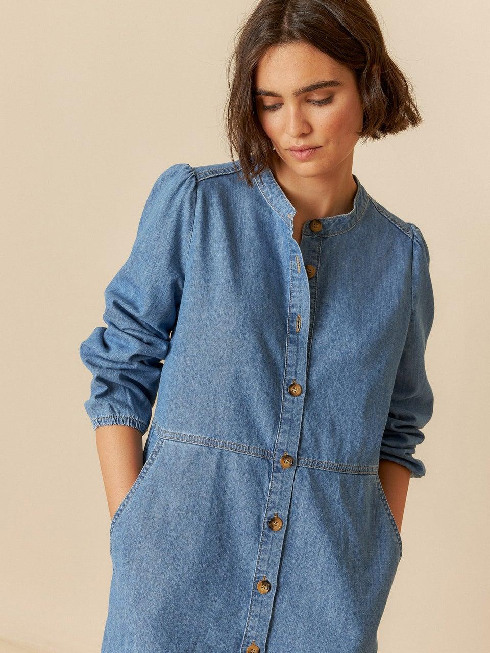 Indi & cold VESTIDO DENIM LAVADO Rebajas online