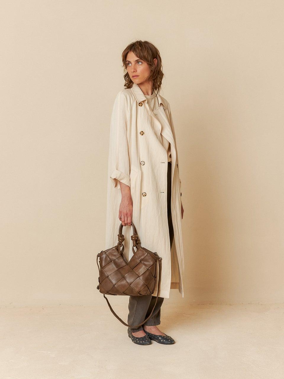 Indi & cold TRENCH FLUÍDO SATINADO Tienda de fábrica