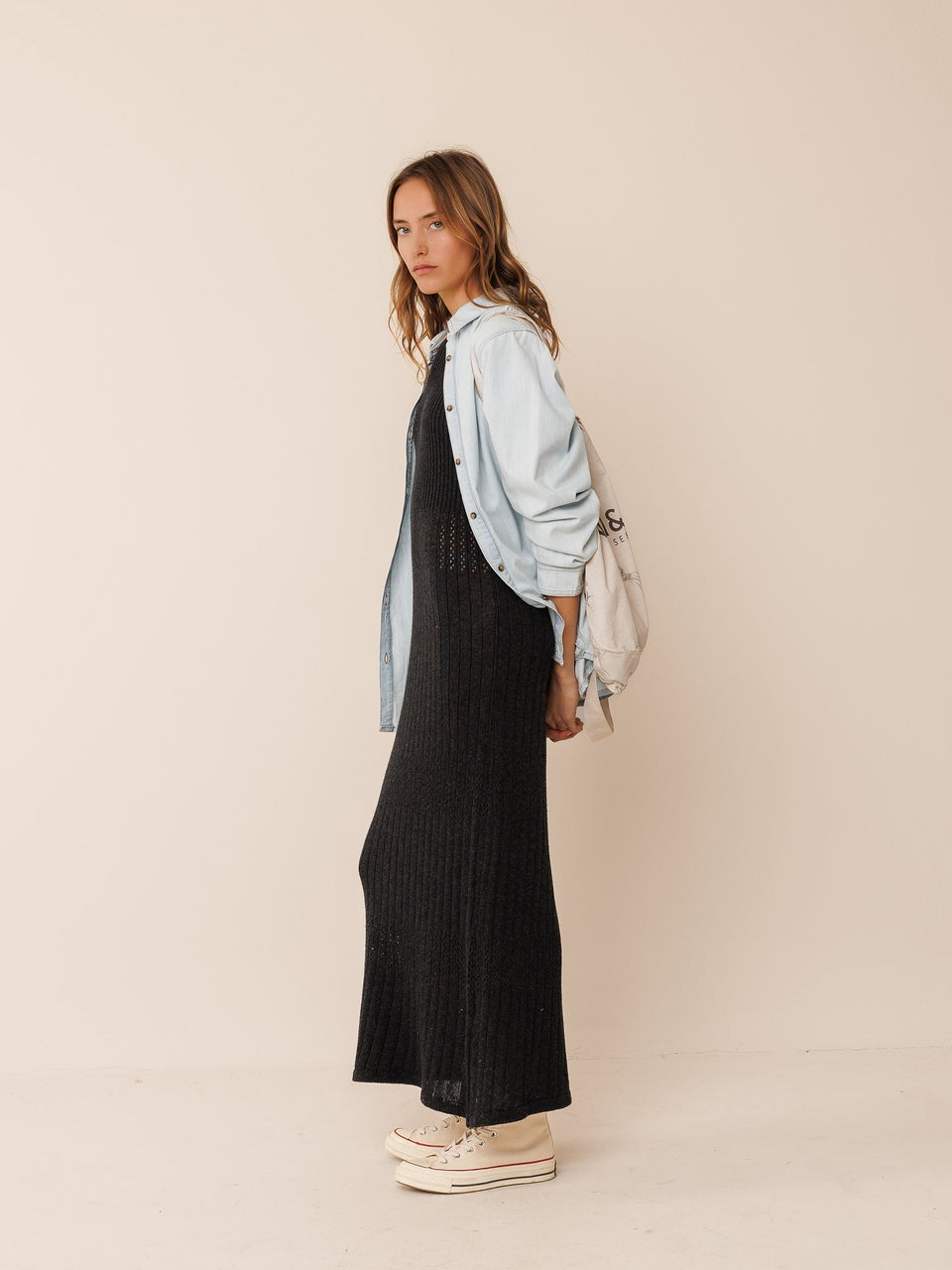 Indi & cold VESTIDO PUNTO CANALÉ Outlet online