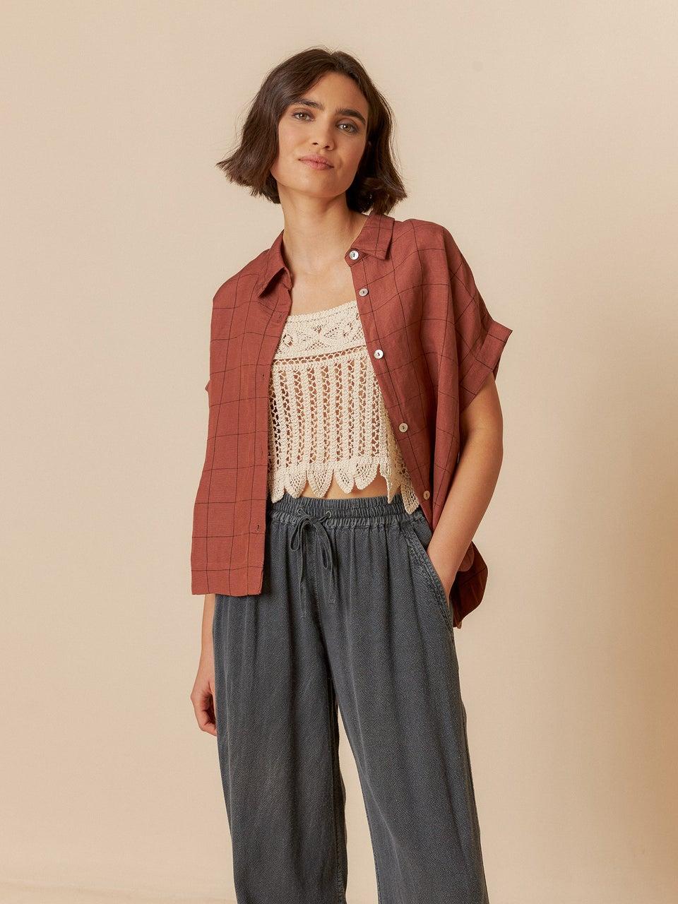 Indi & cold CAMISA CUADRO VENTANA