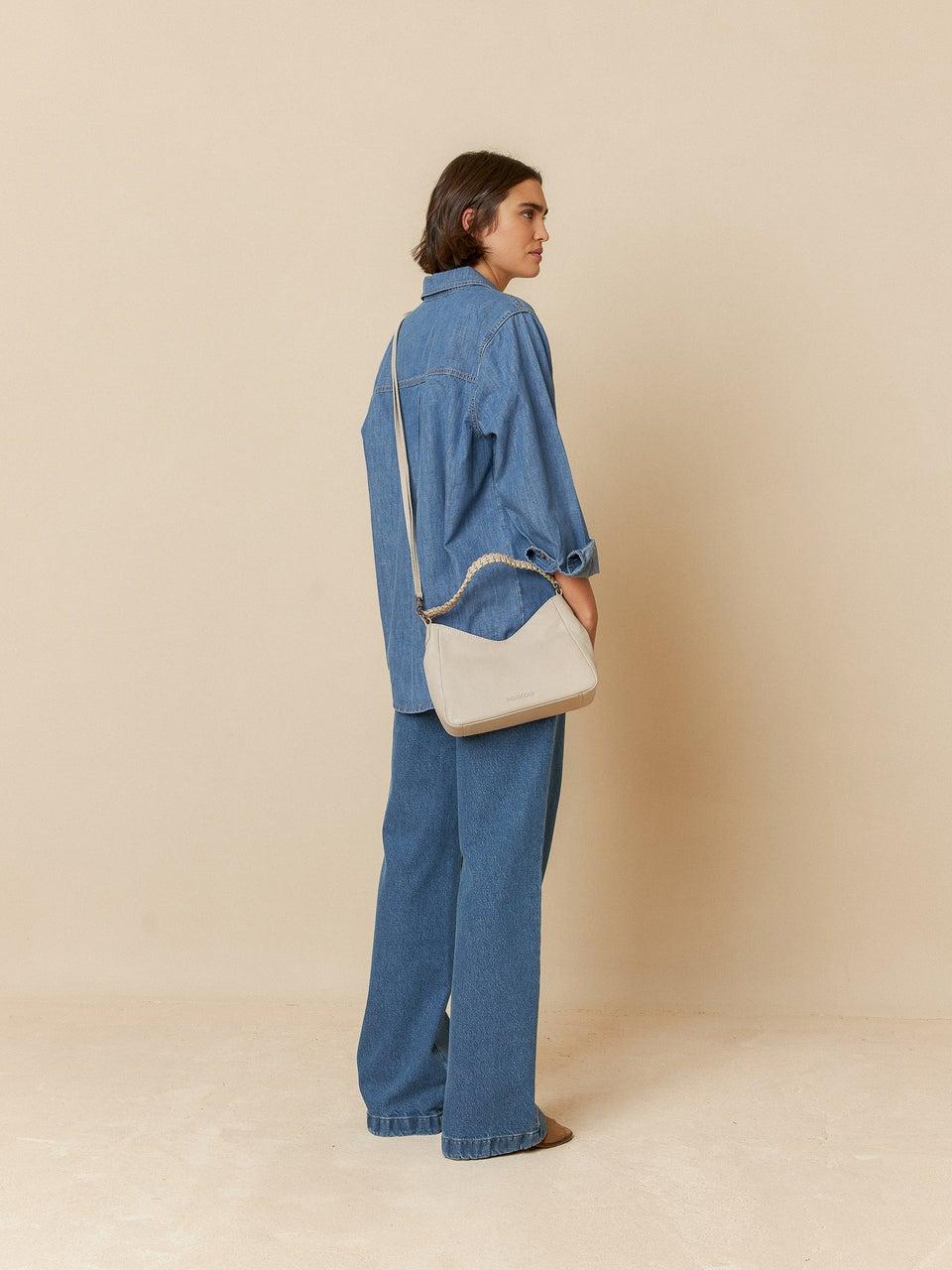 Indi & cold BOLSO PIEL ASA TRENZADA Rebajas de fábrica