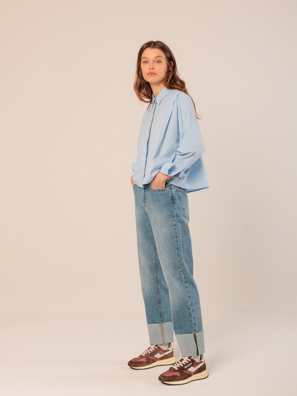 Indi & cold PANTALÓN DENIM VUELTO Ventas relámpago